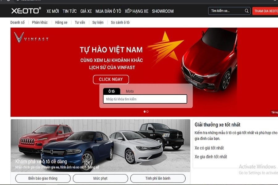 Xeoto.com.vn là cổng thông tin xe ô tô trực tuyến uy tín nhất hiện nay