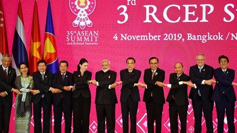 Thượng đỉnh RCEP được tổ chức ngày 4/11/2019 tại Thái Lan - Ảnh: Bloomberg.