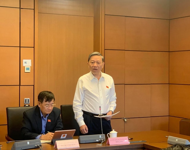 Bộ trưởng Bộ Công an Tô Lâm.