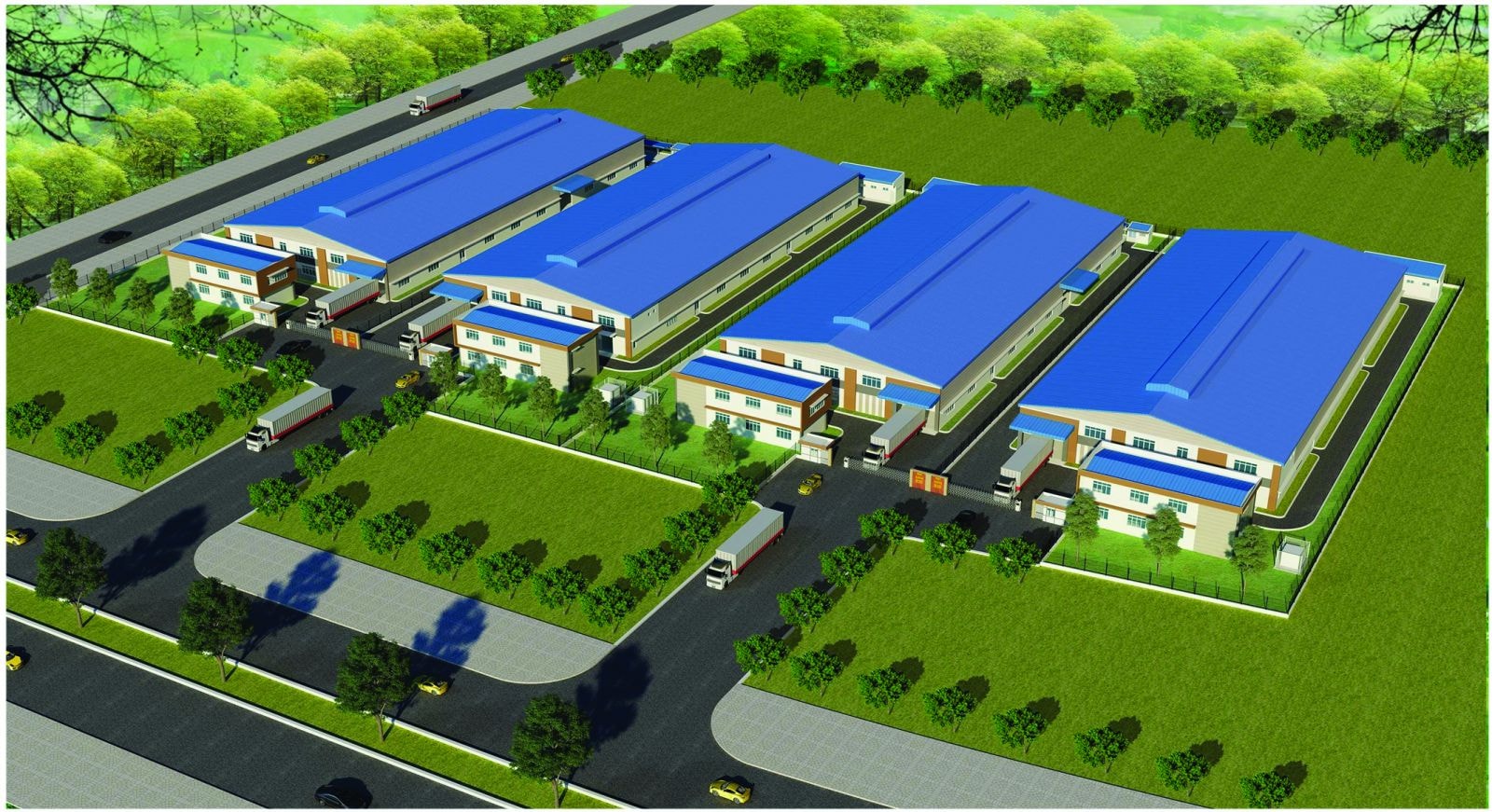 Nhà xưởng công nghiệp cho thuê của D2D tại KCN – Đô thị và Sân Golf Châu Đức 