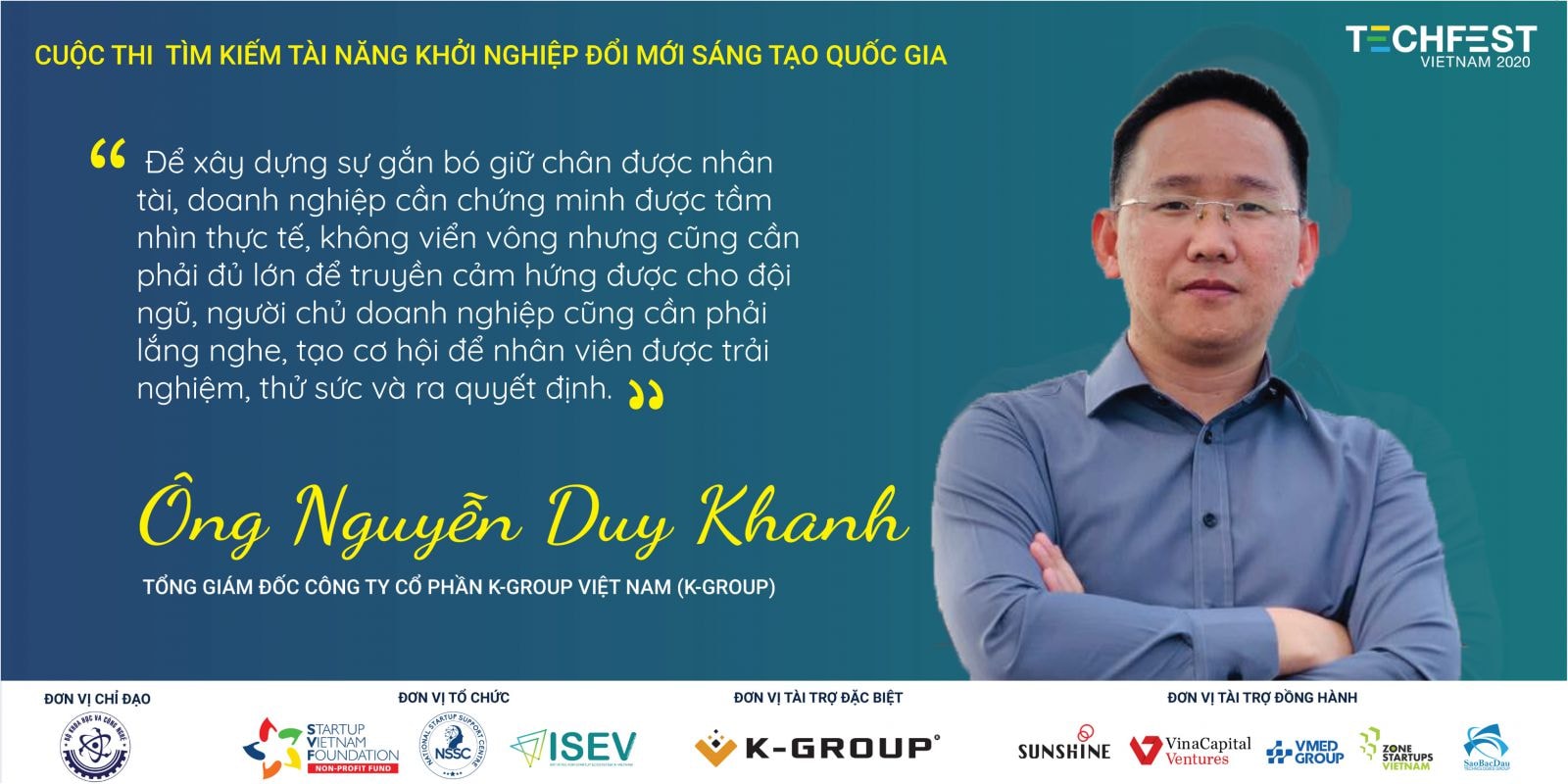 Ông Nguyễn Duy Khanh - Tổng giám đốc Công ty Cổ phần K-GROUP Việt Nam 