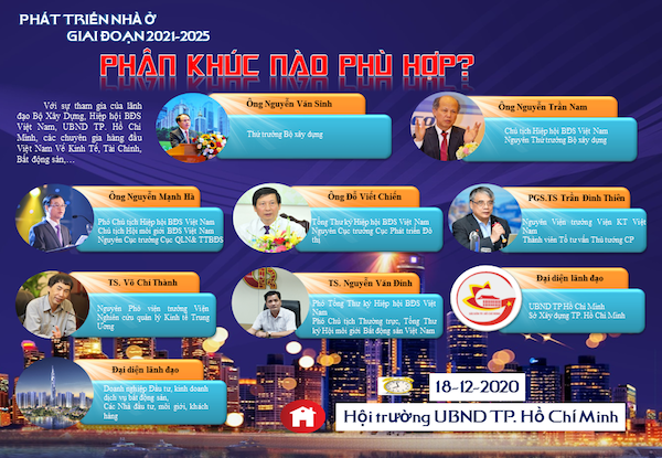 Hội thảo: “Phát triển nhà ở giai đoạn 2021 – 2025: Phân khúc nào phù hợp”.