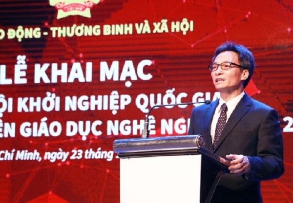 Phó Thủ tướng Chính phủ Vũ Đức Đam phát biểu tại Lễ khai mạc.