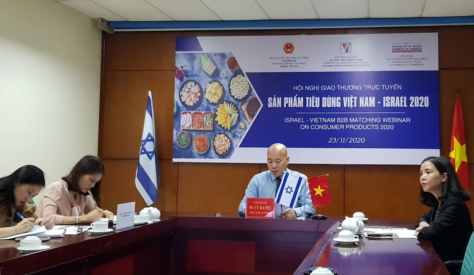 Hội nghị giao thương trực tuyến sản phẩm tiêu dùng Việt Nam - Israel 2020. 