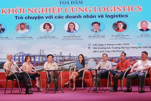 Chương trình Tọa đàm khởi nghiệp cùng Logistics tại Trường Đại học Hàng hải Việt Nam tháng 6/2020.