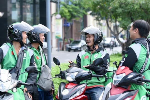 Tài xế Gojek tại Việt Nam.