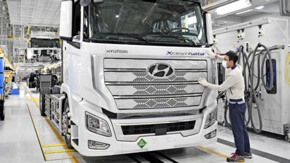  Huyndai đang đẩy mạnh sản xuất xe ô tô hydro.