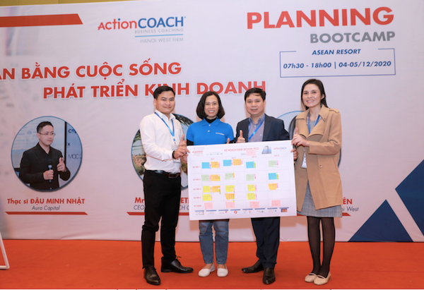 Các doanh nghiệp hoàn thiện tốt nhất bản kế hoạch  dưới sự hướng dẫn của các nhà huấn luyện.