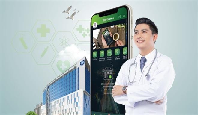 Các bệnh nhân sẽ thanh toán viện phí bằng cách sử dụng tính năng “QR-PAY” được tích hợp ngay trên ứng dụng Ngân hàng số VCB Digibank, ứng dụng VCBPAY…