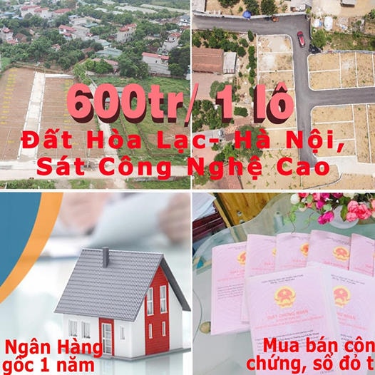 Quảng cáo đất nền Hòa Lạc xuất hiện 