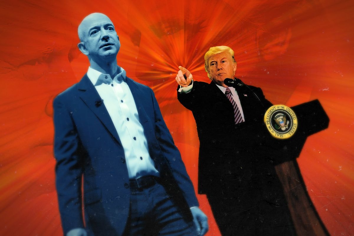 Thực tế, Donald Trump không ưa gì Bezos