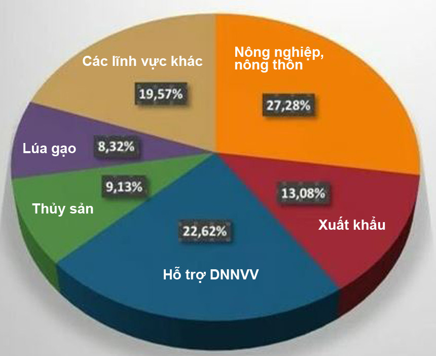  Dư nợ cho vay các lĩnh vực ưu tiên tính đến 31/10/2020.