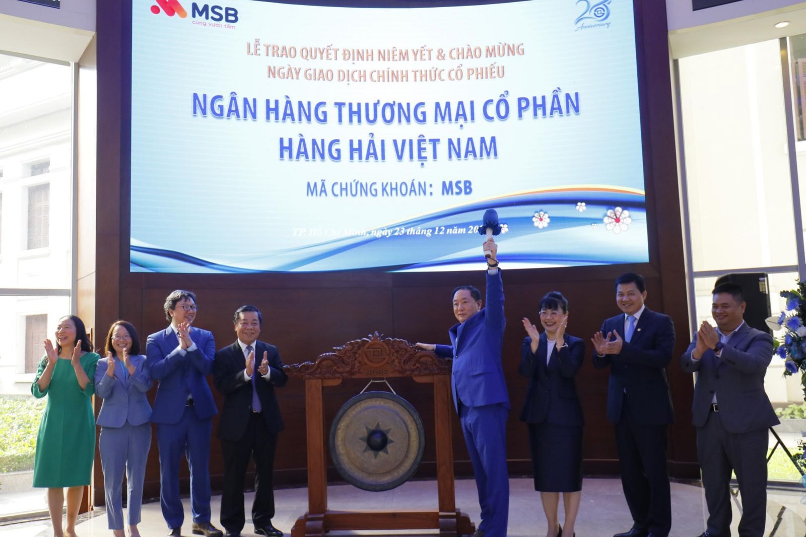 MSB chào sàn trong phiên giao dịch vào cuối năm 2020