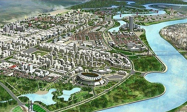 Nhà máy xử lý nước thải công suất dự kiến 21.500 m3/ngày – đêm; công viên ven sông Cấm đến đê tả sông Cấm thuộc khu đô thị mới Bắc sông Cấm với diện tích 27,6ha; hệ thống tín hiệu giao thông.