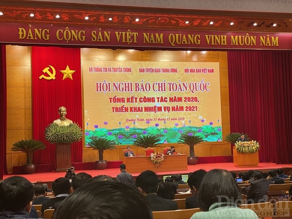 Hội nghị Hội nghị Báo chí toàn quốc tổng kết công tác năm 2020, triển khai nhiệm vụ năm 2021 tại Quảng Ninh