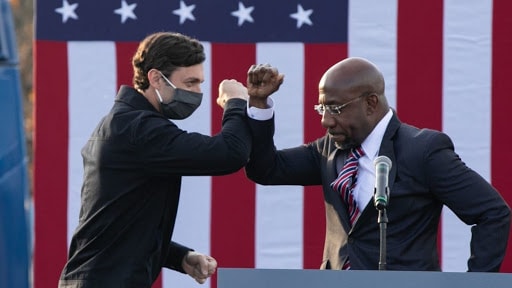 Chiến thắng của hai ứng viên đảng Dân chủ Jon Ossoff và Raphael Warnock 