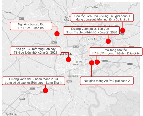 Một số dự án hạ tầng giao thông đang được ưu tiên triển khai, hoàn thiện trong thời gian sắp tới