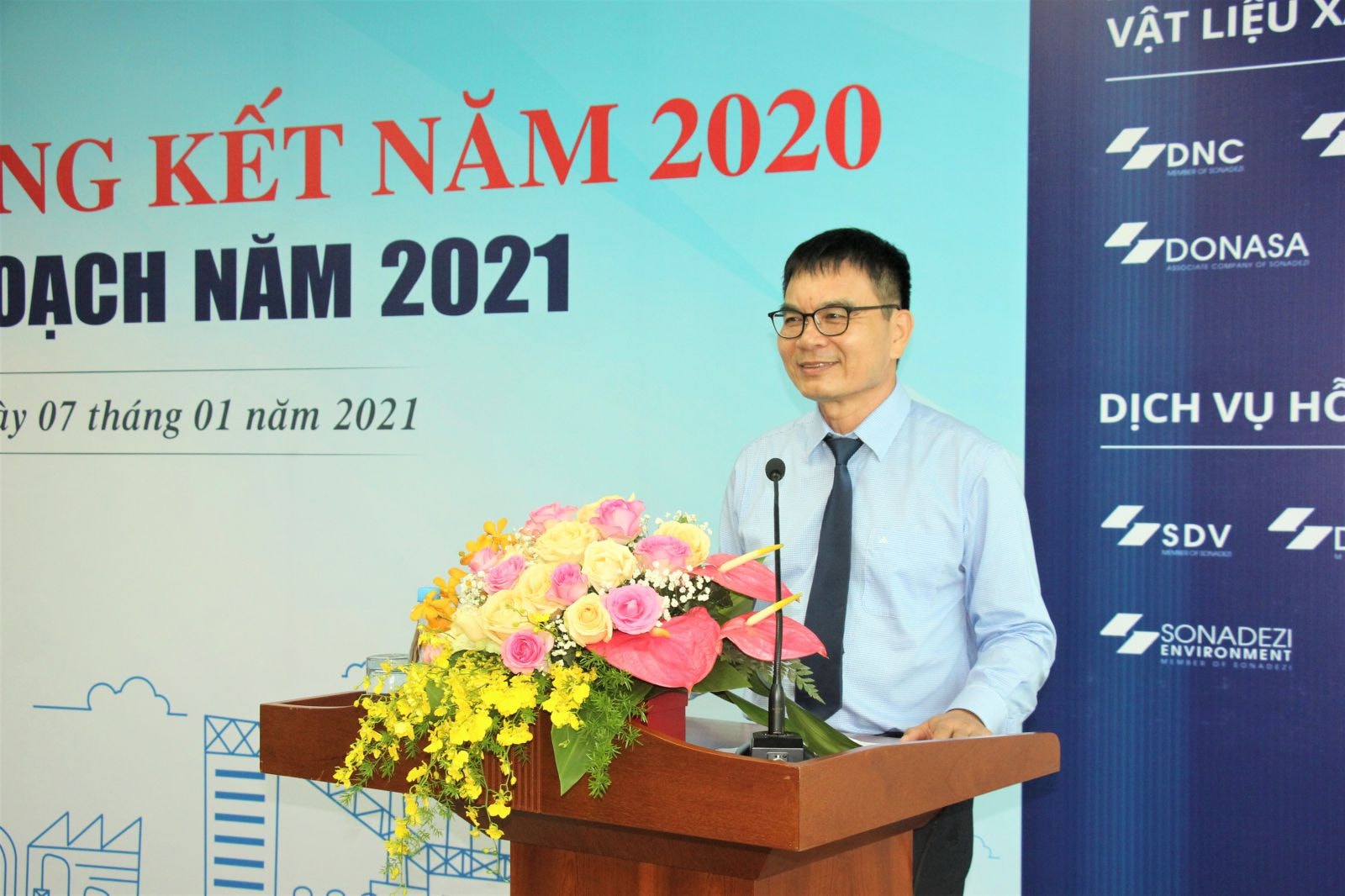 Ông Phan Đình Thám – TGĐ Tổng công ty Sonadezi phát biểu tại Hội nghị
