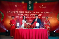 Vinhomes hợp tác với Tập đoàn Samty phát triển dự án The Sakura