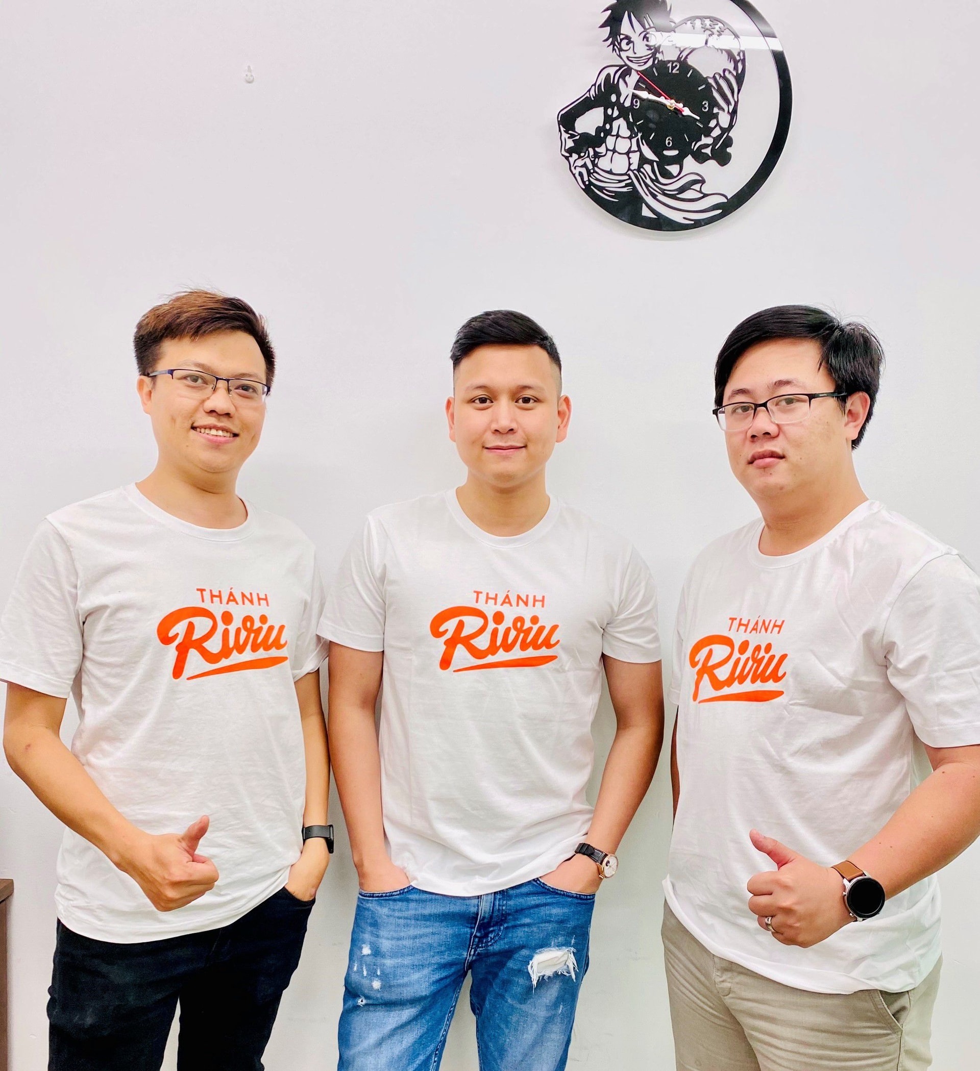 Đội ngũ sáng lập Riviu (từ trái qua): CTO Lê Đình Thái, CEO Đặng Lê Huy, COO Đặng Nhất Duy