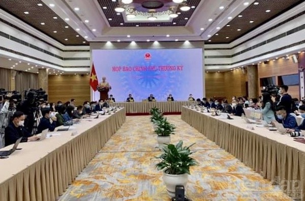 họp báo Chính phủ thường kỳ tháng 1/2021 vào chiều ngày 2/2
