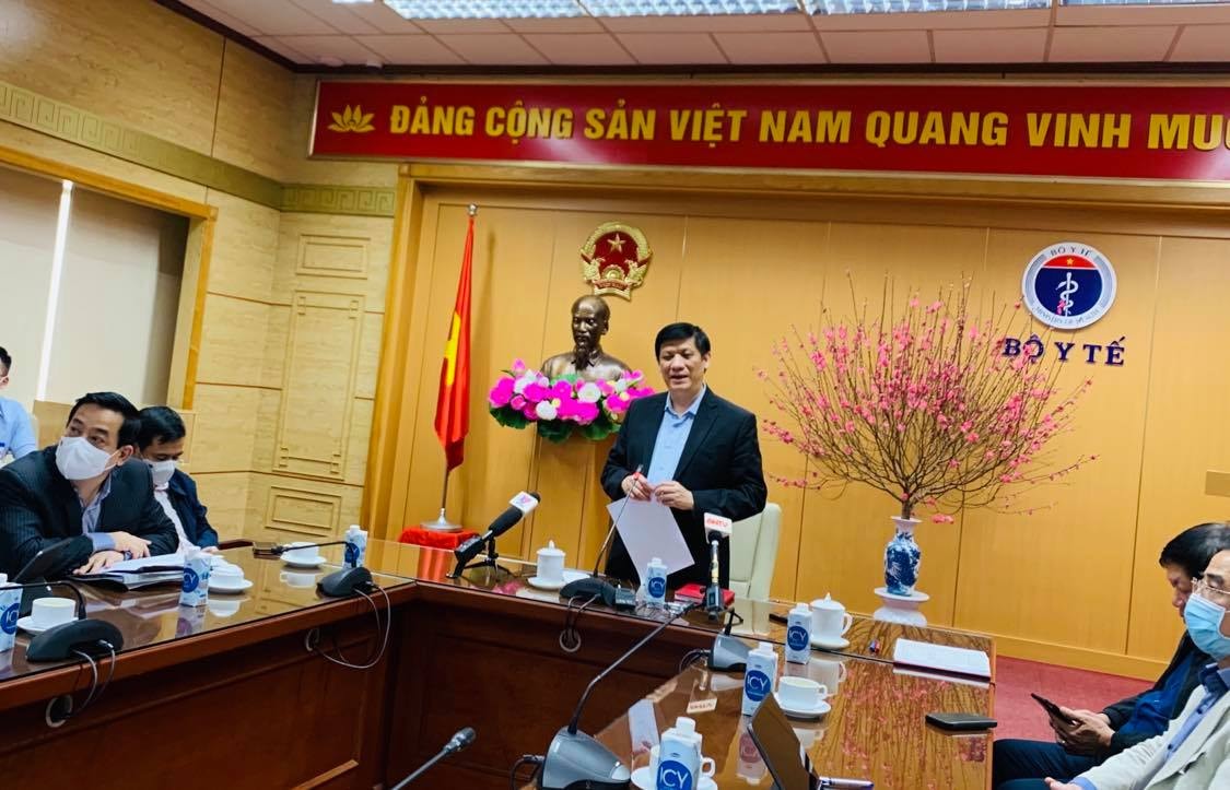 Bộ trưởng Nguyễn Thanh Long tại buổi họp chiều nay.