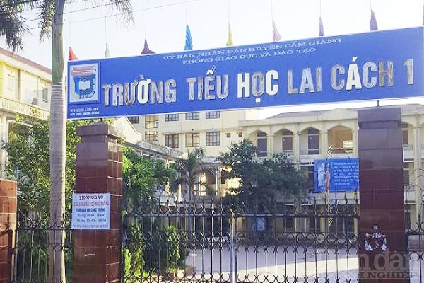 hơn 100 học sinh khối lớp 4, trường tiểu học thị trấn Lai Cách đã được cách ly khẩn cấp