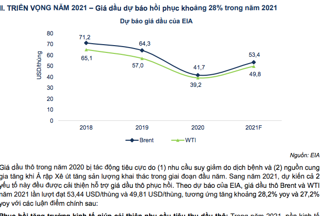 Dự báo của các chuyên gia