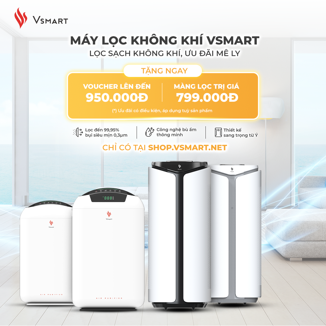 Sản phẩm Máy Lọc Không Khí Vsmart lần đầu ra mắt thị trường