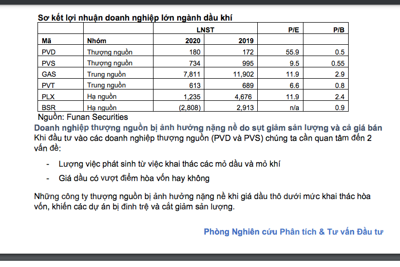 Soi lợi nhuận của ngành Dầu khí trong năm 2020