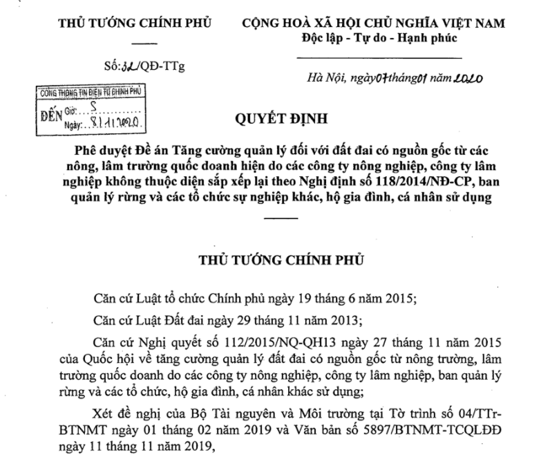 quyết định phê duyệt 
