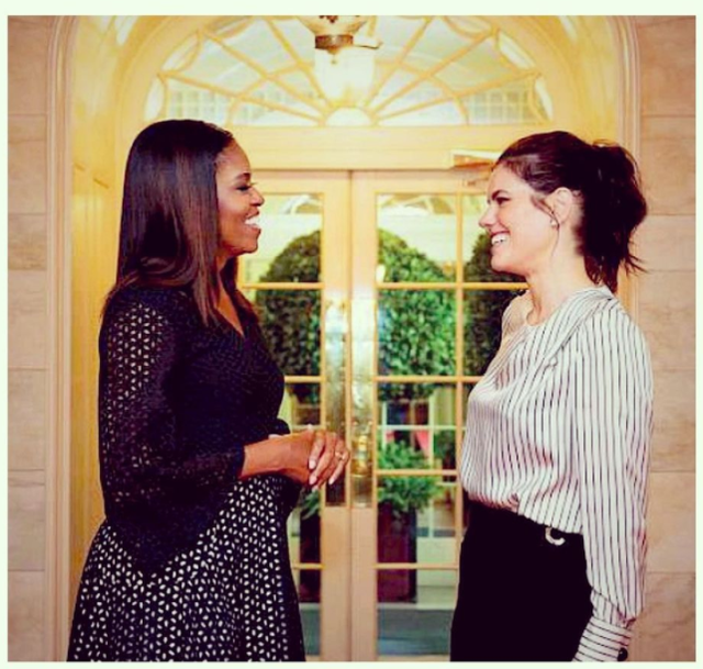 Meredith Koop và cựu Đệ nhất phu nhân Michelle Obama. Ảnh: Instagram