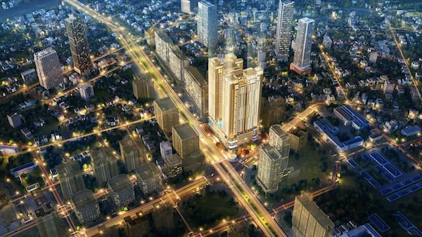 BRG Diamond Residence nổi bật giữa ngã tư Lê Văn Lương – Hoàng Đạo Thúy