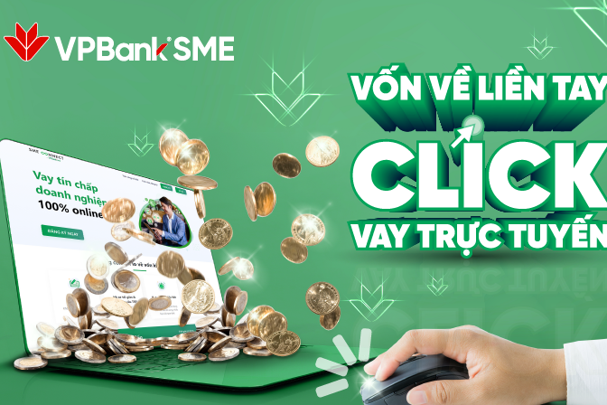 VPBank chính thức cho ra mắt sản phẩm cấp vốn tín chấp online đầu tiên trên thị trường nhằm hỗ trợ các doanh nghiệp vừa và nhỏ (SME