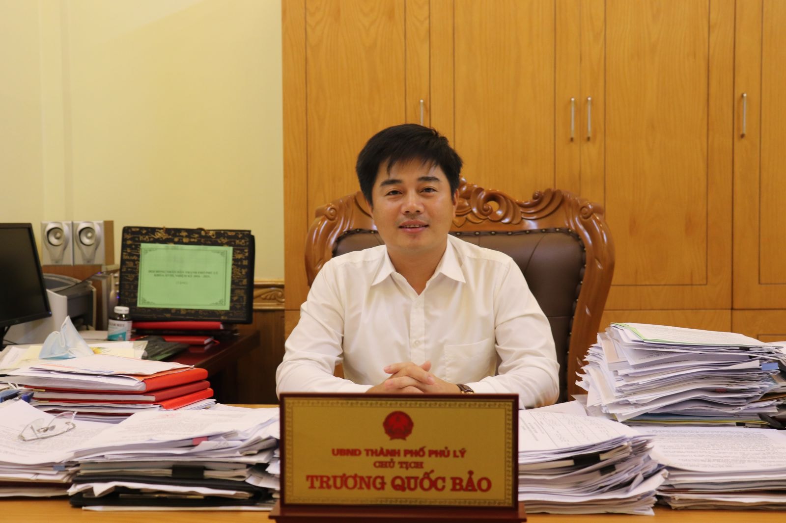 Ông Trương Quốc Bảo, Chủ tịch UBND TP Phủ Lý