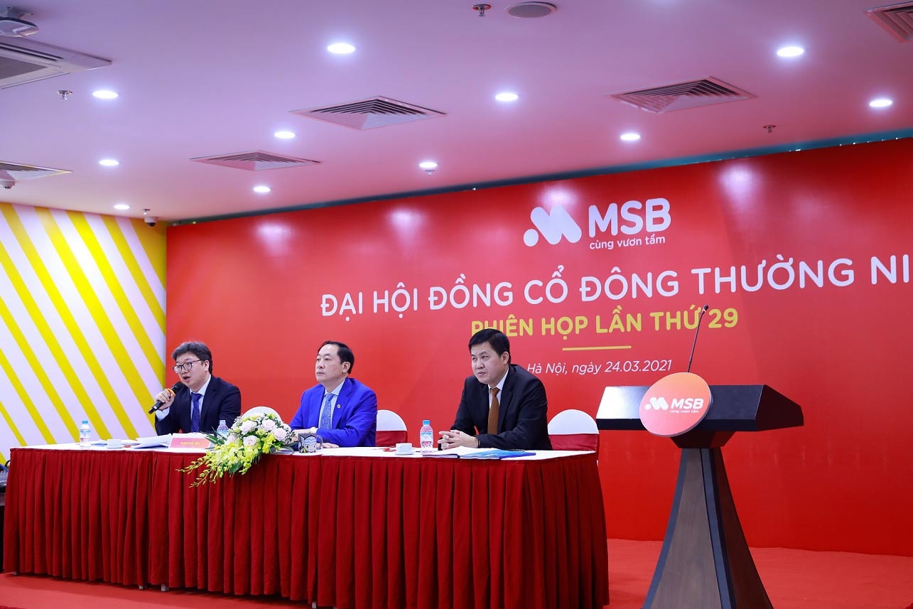 DHĐCĐ MSB đặt mục tiêu lợi nhuận tăng 30% trong năm 2021