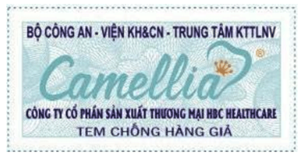 Tem chống hàng giả của Bộ Công An cấp cho sản phẩm sản phẩm Găng tay y tế Camellia