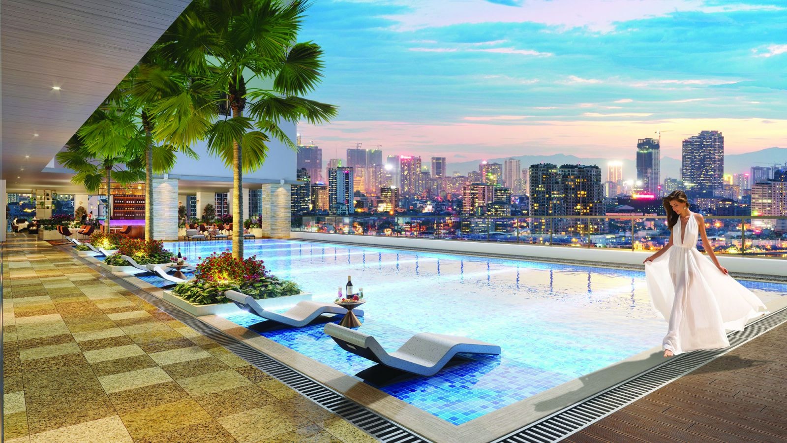  Bể bơi của BRG Diamond Residence có chiều dài chuẩn Olympic