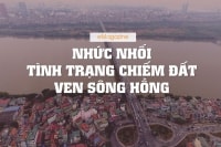 [eMagazine] Nhức nhối tình trạng chiếm đất ven sông Hồng