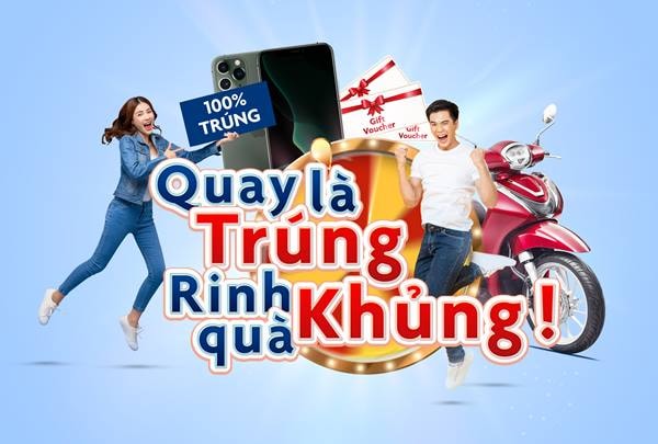 Chương trình “Quay Là Trúng, Rinh Quà Khủng” có tổng cộng gần 1600 giải thưởng