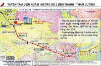 TP.HCM: Tuyến metro số 2 trễ hẹn ít nhất 6 năm