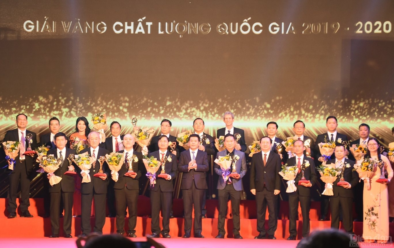 Các Doanh nghiệp đạt Giải vàng chất lượng Quốc gia năm 2019 - 2020