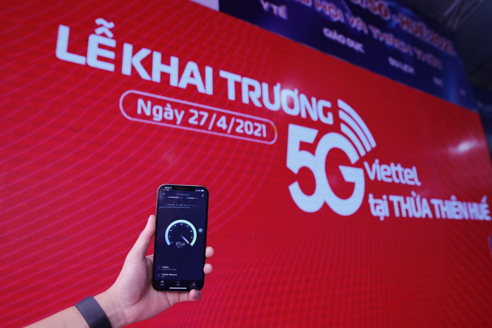 Tốc độ mạng 5G Viettel đo được tại Huế luôn ở mức ổn định từ 900 Mbps đến trên 1Gbps