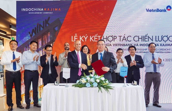 Đại diện VietinBank và Tập đoàn Indochina Kajima ký kết Thỏa thuận hợp tác chiến lược