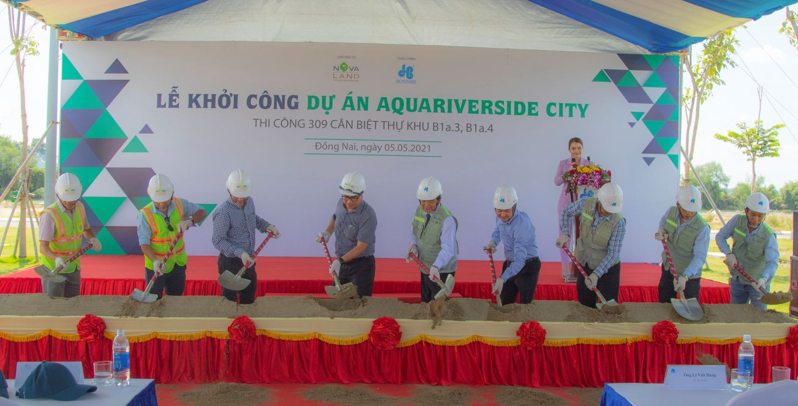 Hòa Bình khởi công xây dựng dự án Aqua Residence City