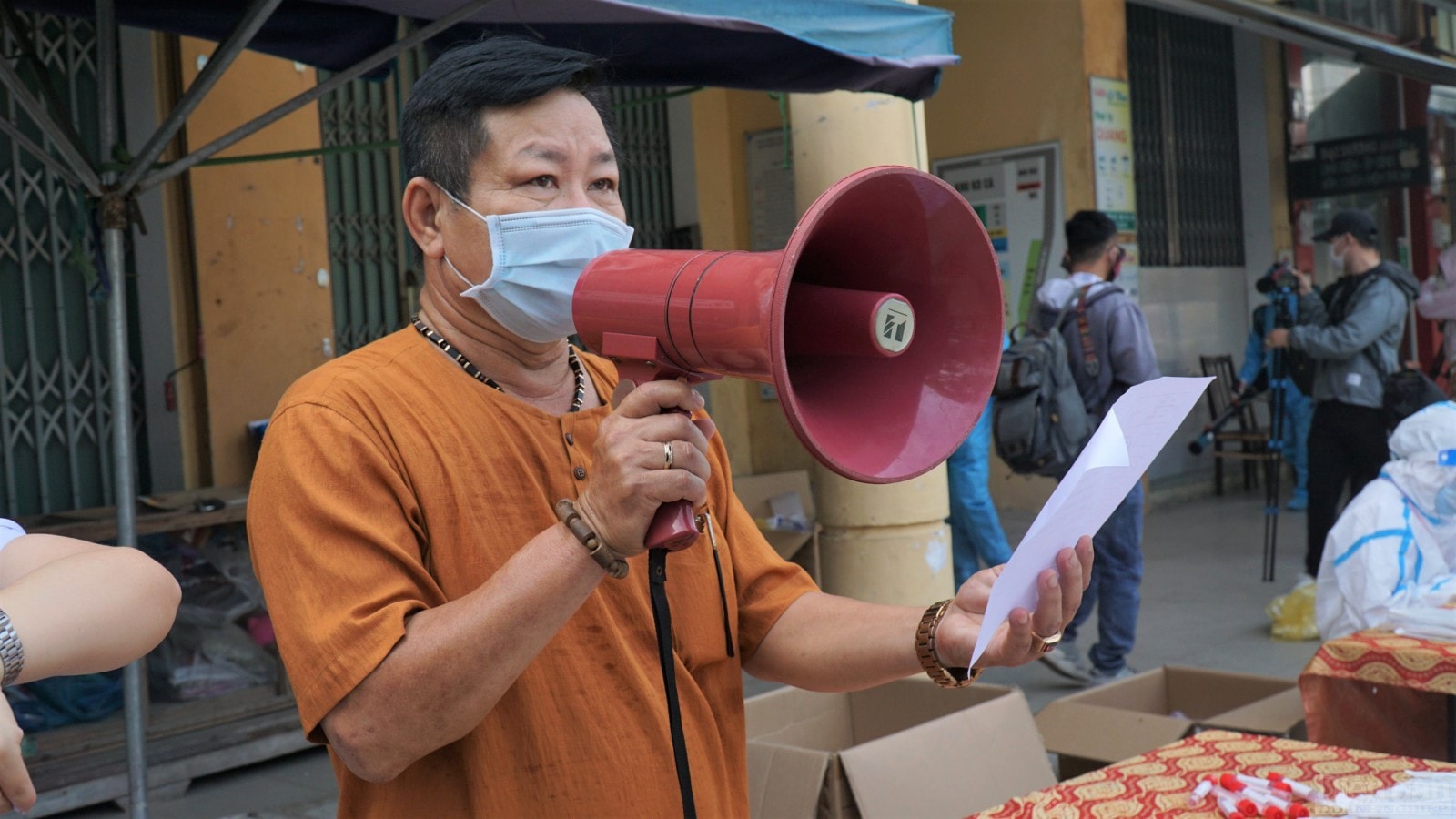 Sau khi lấy mẫu toàn bộ tiểu thương, chợ Phước Mỹ vẫn tạm dừng hoạt động cho đến khi có thông báo mới.