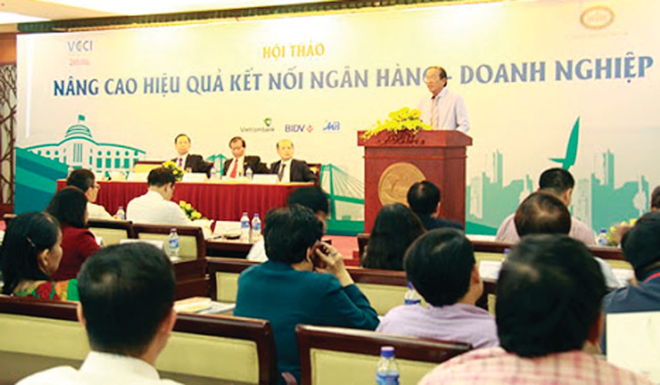 p/Hội thảo “Nâng cao hiệu quả chương trình Kết nối Ngân hàng - Doanh nghiệp”p/tại TP Hồ Chí Minh, do Ngân hàng Nhà nước Việt Nam (NHNN) phối hợp với Phòng Thương mại và Công nghiệp Việt Nam (VCCI) tổ chức.