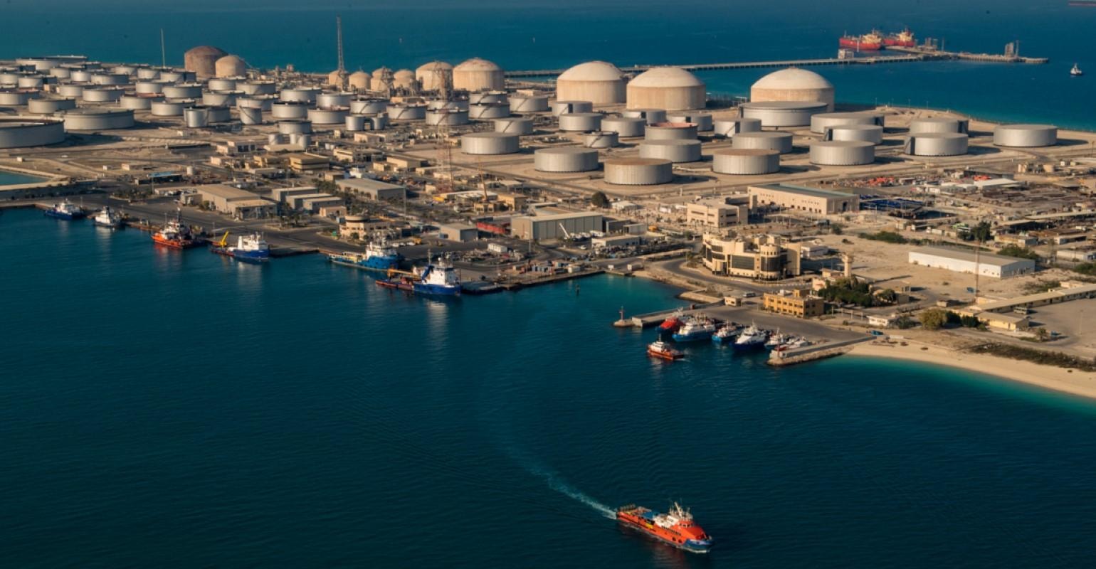 Cảng Ras Tanura của Saudi Aramco.