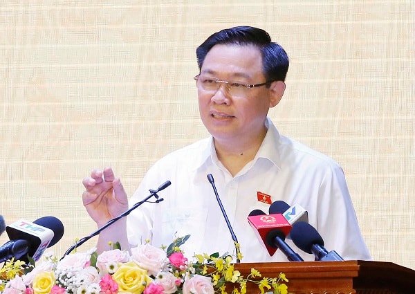 Chủ tịch Quốc hội Vương Đình Huệ.