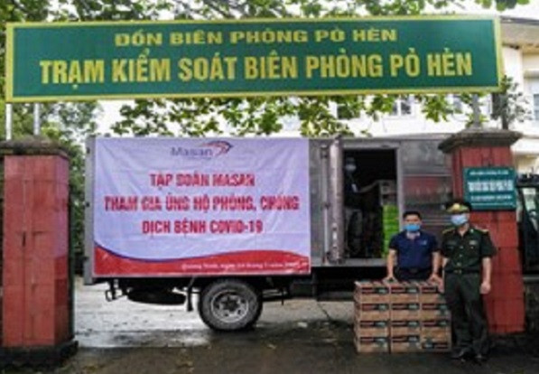 Trong tháng 5/2021, Masan Consumer cũng đến trao tặng các mặt hàng thực phẩm cho đồn biên phòng Pò Hèn, tỉnh Quảng Ninh